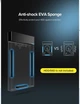 Внешний корпус для HDD/SSD UGREEN US221 карман для дисков 2.5 SATA III USB 3.1 Type-C Black (50743) - изображение 5