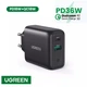 Зарядний пристрій 36w Ugreen CD170 PD3.0 Type-C/USB Білий (60468) - зображення 4