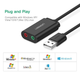 Звуковая карта USB Ugreen внешняя Black (30724) - изображение 4