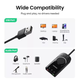 Звуковая внешняя USB карта UGREEN CM129 с регулятором громкости Черный (50599) - изображение 4