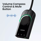 Звуковая внешняя USB карта UGREEN CM129 с регулятором громкости Черный (50599) - изображение 7