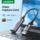 Карта відеозахоплення UGREEN CM489 HDMI 4K to USB-C/A 1080P Video Grabber Box для ПК, комп'ютерної камери, запису потокового відео Grey (40189) - зображення 2