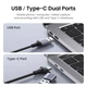 Карта відеозахоплення UGREEN CM489 HDMI 4K to USB-C/A 1080P Video Grabber Box для ПК, комп'ютерної камери, запису потокового відео Grey (40189) - зображення 10