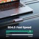 Кардридер USB-C 2 in 1 UGREEN CM401 Card Reader Type-C to SD/TF 4.0 Grey (15251) - зображення 3