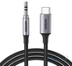 Кабель аудіо USB-C to 3.5 mm with Dac Chip Ugreen CM450 для iPhone, iPad Pro 2021, смартфон, автомобіля, навушників, стереосистем 3m Чорний (25108) - зображення 1