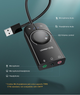 Внешняя звуковая карта USB UGREEN CM129 с регулятором громкости Black (40964) - изображение 9