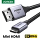 Кабель Ugreen HD163 Cable Mini HDMI to HDMI 2.1 8K 60Hz 1m Grey (15514) - изображение 2