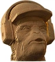 3D пазл-конструктор серія Cartonic 3D Puzzle Three Wise Monkeys Hear No Evil Три мудрі мавпи: Не чую про зло Картонний (CARTHEAR) - зображення 1