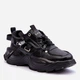 Sneakersy damskie na wysokiej platformie GOE MM2N4014 38 Czarne (5905677886580) - obraz 4