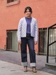 Куртка демисезонная короткая женская Uniqlo 527540706 XS Сиреневая (1159789339) - изображение 3