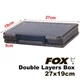 Коробка FOX Double Layers Box, 27*19*5cm, 380g, Dark Grey - зображення 1