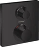 Наружная часть термостата для душа HANSGROHE Ecostat Square 15714670 черный матовый 2 потребителя - изображение 1