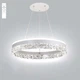 Управляемая люстра с пультом и приложением STELLA ice 80W R-APP-500x1200-WHITE/CLEAR-220-IP20 - изображение 1