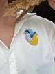 Дизайнерская брошь ручной работы «С Украиной в сердце» - изображение 6