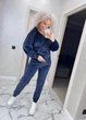 Fashions • Велюровый спортивный костюм Maura Fashions 50 темно-синий (1605-ди) - изображение 5
