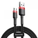 Кабель USB 2.0 AM-MicroUSB M Baseus CAMKLF-H91 3.0м 2A двухсторонний red/black - изображение 1
