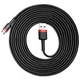 Кабель USB 2.0 AM-MicroUSB M Baseus CAMKLF-H91 3.0м 2A двухсторонний red/black - изображение 2