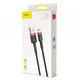 Кабель USB 2.0 AM-MicroUSB M Baseus CAMKLF-H91 3.0м 2A двухсторонний red/black - изображение 6