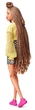 Кукла Барби Barbie BMR1959 Fully Poseable Fashion Doll with Braided Hair, Bike Shorts, Romper & Cropped Sweatshirt (GHT91) - изображение 2
