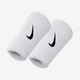 Напульсники Nike Swoosh Double Wide Wristband White NNN05101OS - зображення 1