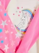 Пижама (кофта+штаны) флисовая розовая Эдинорог Primark 158см (400093325) - изображение 2