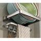 Полка Nest Sunny Полка прямая откидная Графит с крючками 28,3*22*10,5 арт 37080 - изображение 2