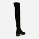 Muszkieterki damskie zamszowe Steve Madden Salvador Boot SM11002711-001 37 23 cm Czarne (8720857168945) - obraz 3