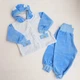 Комплект (Кофта з капюшоном + штани) Денді 9323/68 р. 68 см Блакитний - зображення 1