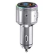 Автомобильный FM-трансмиттер модулятор Proove FM Launcher Maxi Wave 30W (PD+QC3.0) Type-C+USB | Silver - изображение 3