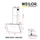 Вытяжка декоративная наклонная WEILOR WDS 62301 R WH 1000 LED - изображение 10