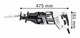 Сабельная пила Bosch GSA 1300 PCE Professional + кейс (060164E200) - изображение 2