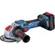 Аккумуляторная угловая шлифмашина Bosch Professional GWX 18V-15 SC + 2 акк 18 V 8.0 Ah +кейс (06019H6501) - изображение 2