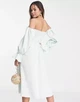 Коктельна сукня з бюстом резинкою Asos Світло-салатова 10941 L (46) - зображення 2