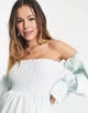 Коктельна сукня з бюстом резинкою Asos Світло-салатова 10941 L (46) - зображення 3
