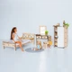 Набор кукольной мебели для Барби NestWood "Спальня Eco" (kmb005eco) - изображение 1