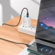 Кабель зарядки и передачи данных Hoco X91 Radiance charging USB to Type-C 3m, 3A black - изображение 6