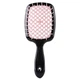 Расчёска для наращенных волос, продувная Superbrush. Чёрная/кораловая - изображение 2