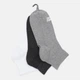 Набор женских носков коротких хлопковых Levi\'s Mid Cut Batwing Logo Recycled Cotton 3P 701224673-003 коттон 35/38 3 пары Grey Combo (8720245507219) - изображение 1
