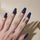 Накладные ногти с клеем Technic Cosmetics Squareletto - Gloss Navy 24 шт. Синий - изображение 3