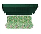 Комплект подушек для качелей eGarden Caribe 170x110x6 темно-зеленый тент 120x210 - изображение 1