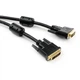 Кабель мультимедийный DVI M to DVI M 1.8m 24+1pin Vinga (VCPDCDVIMM1.8BK) - изображение 1