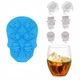 Силиконовая форма для льда 3D skull ice Bridi blue 6 черепов - изображение 2