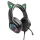 Накладні дротові навушники Hoco W107 Cute cat Elf Cat - зображення 1
