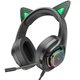 Накладні дротові навушники Hoco W107 Cute cat Elf Cat - зображення 2
