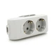 Колодка для удлинителя PANASONIC WLTB04202GR-UA 2 розетки, 16А - изображение 1