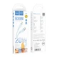 Кабель HOCO X97 Crystal color PD silicone charging data cable iP light blue (6931474799760) - зображення 2