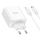 Сітчасте зарядне пристрій Hoco C108A charger set (C to iP) White (6931474784445) - зображення 2