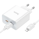 Сітчасте зарядне пристрій Hoco C108A charger set (C to iP) White (6931474784445) - зображення 3