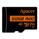 Карта пам'яті microSDXC (UHS-1 U3) Apacer A2 512Gb class 10 V30 (R100MB/s, W80MB/s) (adapter SD) (AP512GMCSX10U8-R) - изображение 3