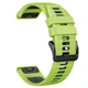 Ремешок для Garmin Forerunner 970/ Forerunner 965/ Forerunner 955/ Forerunner 945/ Forerunner 935/ Forerunner 745 - Green - Black 22 мм QuickFit Silicone 010-700010-87 - изображение 1